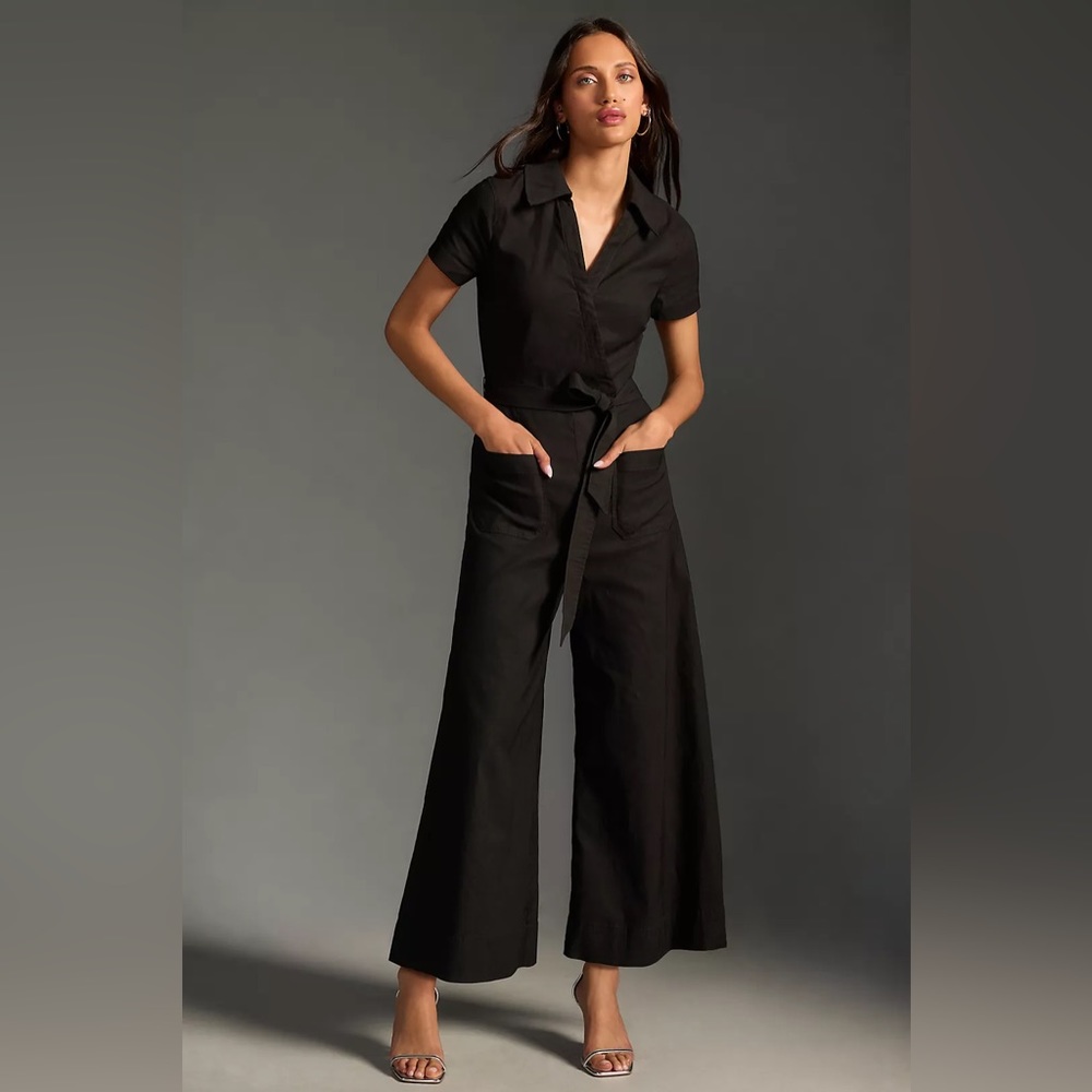Maeve by Anthropologie Wrapped-Culotte Jumpsuit